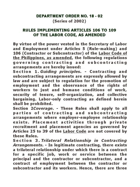 Rules Implementing Articles .